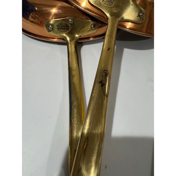 Benjamin & Medwin hanging Copper Cookware Two Skillets Frypans - Picture 6 of 10